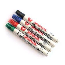 Spidol Snowman Whiteboard Hitam Biru Merah Hijau