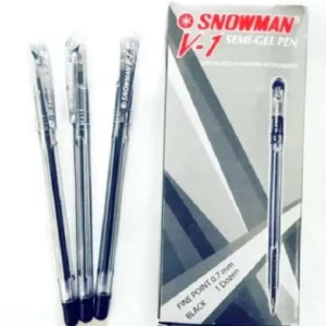 Pulpen Snowman V-1 Hitam 1 Lusin